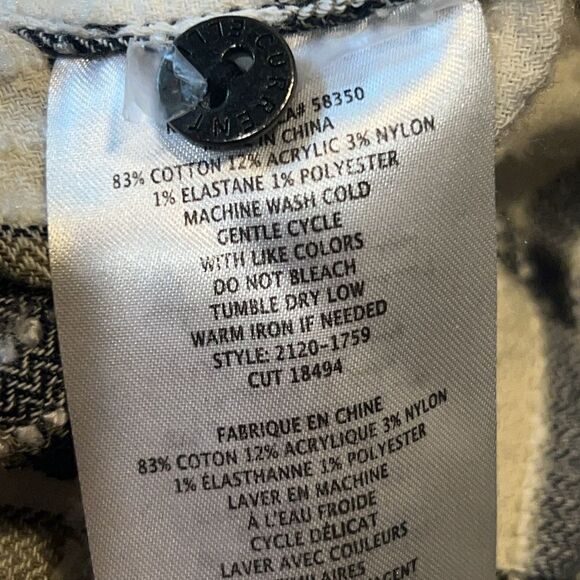 CURRENT/ELLIOT Gable Green Woodland Plaid The Perfect Button Up Shirt-0/XS - Picture 9 of 9